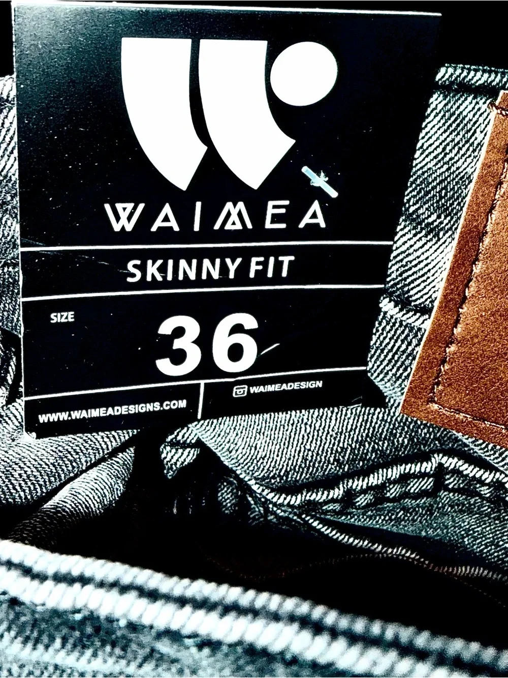 Men's Skinny Jeans in Washed Gray